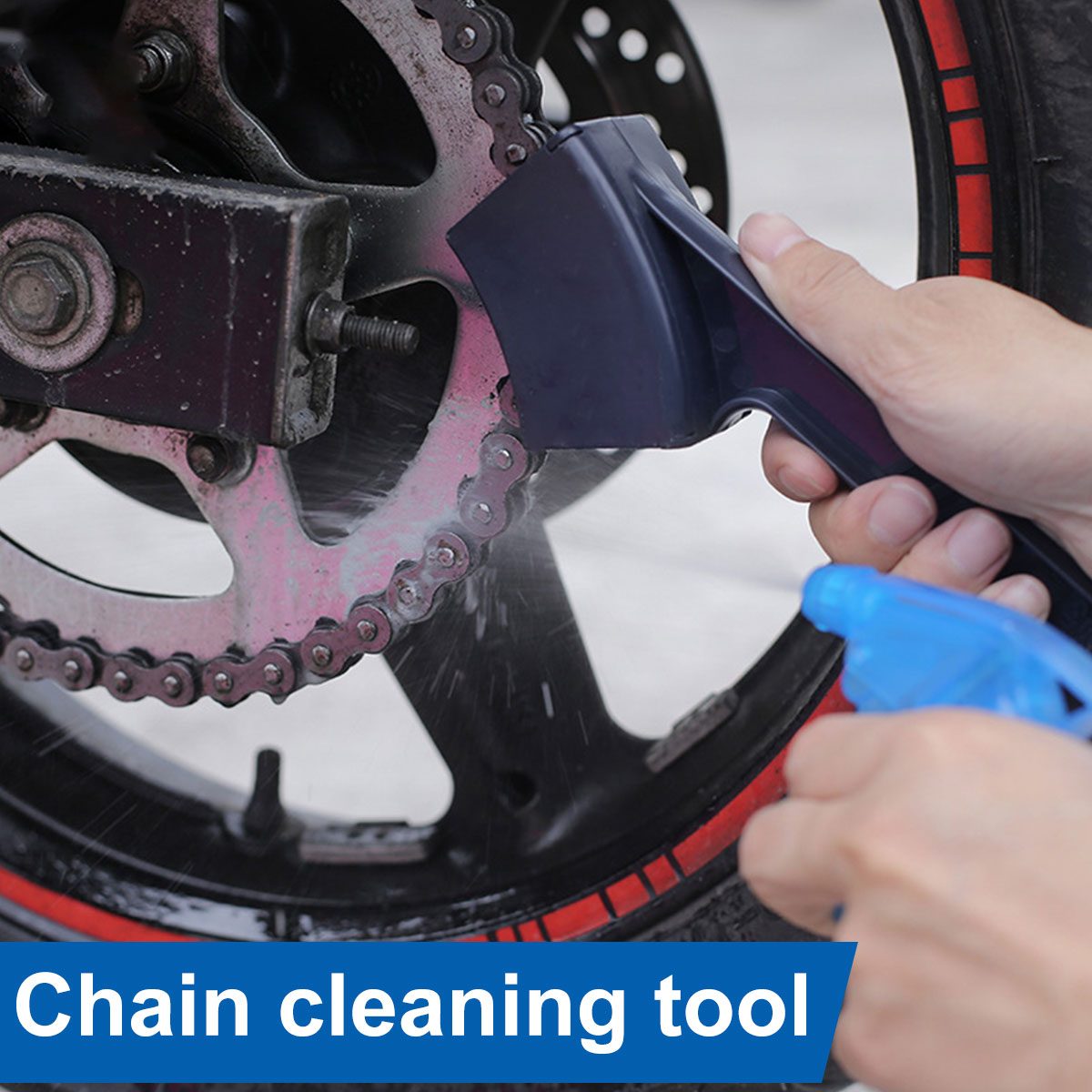Chain Breaker - Motorrad Fahrrad Kettenreiniger Dual Köpfe Fahrrad