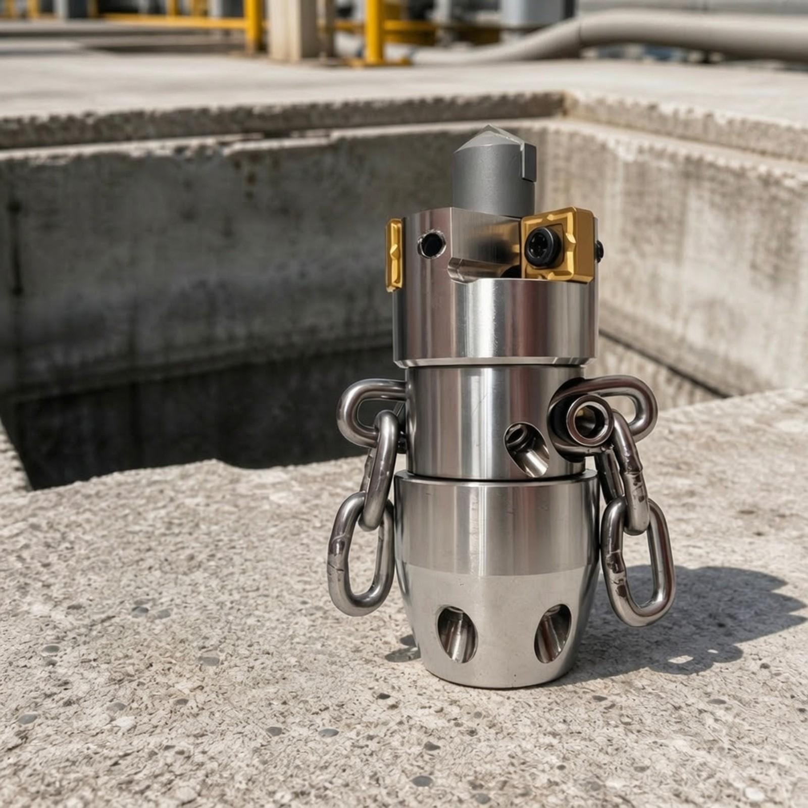 Drehbare Abflussreinigungsdüse – Steel Chain Bewertung und Preis