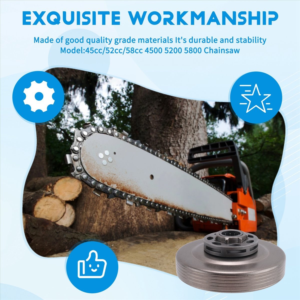 # 15J Kettensäge 3/8-7T Ketten – Sprocket Chain Bewertung und Preis